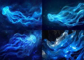 Style bioluminescence dans Midjourney