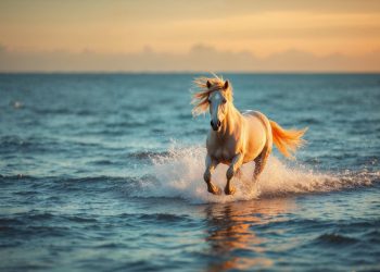 Pourquoi les chevaux galopant dans la mer fascinent-ils autant sur YouTube ?