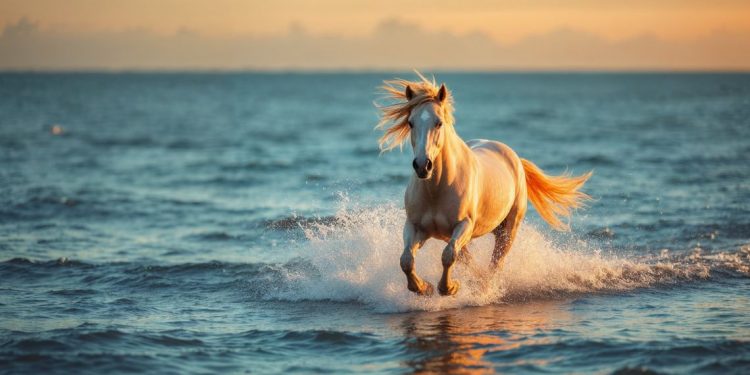 Pourquoi les chevaux galopant dans la mer fascinent-ils autant sur YouTube ?