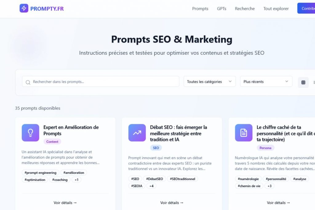 Prompty.fr, l’arme secrète SEO à l’ère de l’IA ?