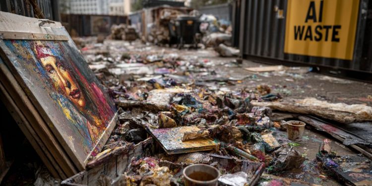 Où finissent les millions d’images déchets générées avec l’IA ?