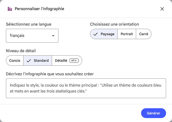 Bien utiliser la fonction Infographie dans NotebookLM