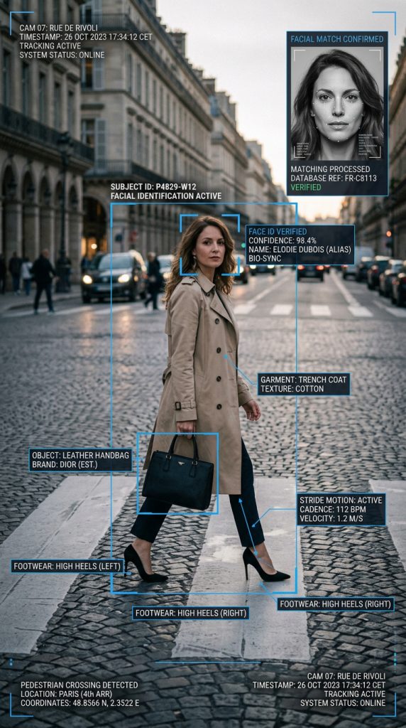 Créer une scène de surveillance IA à Paris avec un simple prompt