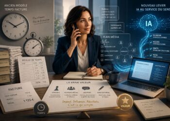 RP, IA et temps passé l’heure facturée devient un mauvais récit commercial