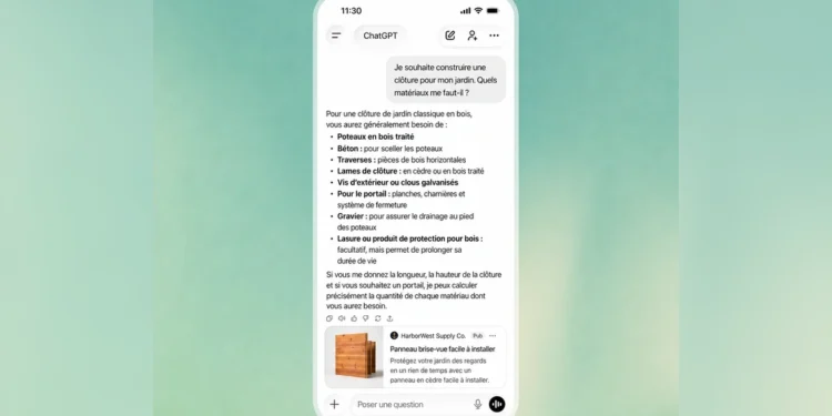 Publicité dans ChatGPT : OpenAI veut monétiser le moment où l’on choisit