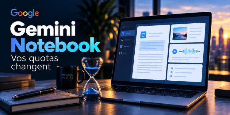 Gemini Notebook change ses quotas : comment fonctionnent les nouvelles limites ?