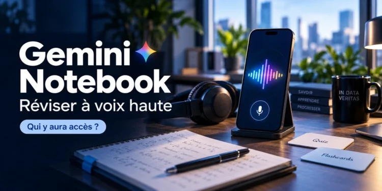 Gemini Notebook : qui aura accès aux conversations vocales et aux nouveaux outils de révision ?
